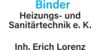Logo von Binder Heizungs- Sanitärtechnik e. K. Inh. Erich Lorenz